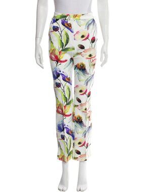 La Petite Robe di Chiara Boni-Floral Print Straight Leg Pants